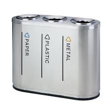 thùng rác inox 3 ngăn