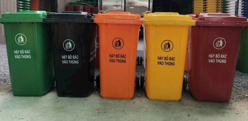 thùng rác nhựa 240 lít HDPE