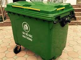 Xe đẩy rác 4 bánh 3 4 banh 6