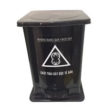Thùng rác y tế 15 lít màu đen 4 den 2