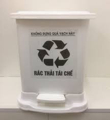 Thùng rác y tế 20 lít màu trắng 2 t1