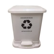 Thùng rác y tế 20 lít màu trắng 4 t2