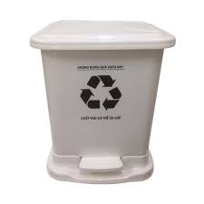 Thùng rác y tế 15 lít màu trắng 5 tr2