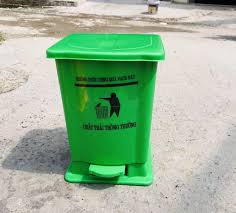 Thùng rác y tế 15 lít màu xanh 2 y10