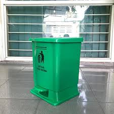 Thùng rác y tế 20 lít màu xanh 3 y25